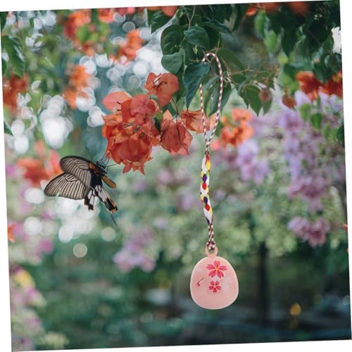 Cherry Blossom Decorative Hanging Bell Pendant for Phones Cars Homes