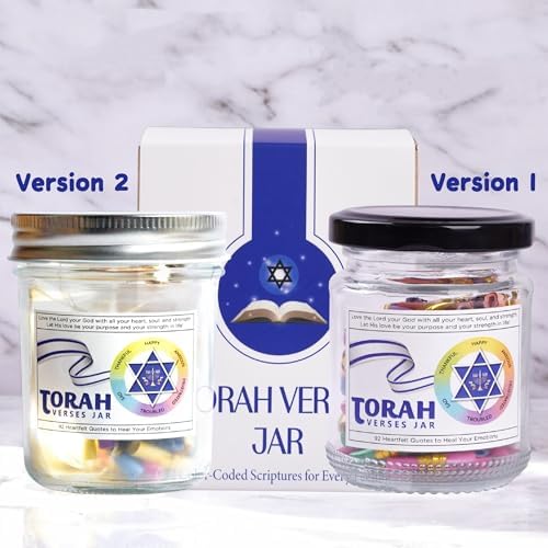 92 Color Coded Torah Verses Jar for Daily Inspiration 1