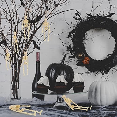 FINGOOO Mini Skeleton Halloween Decor 6 Piece