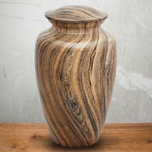 Adult Urn Weathered Woody Aluminum Design