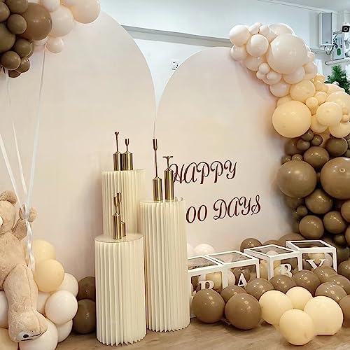 AHUAWA 3Pcs Foldable Cardboard Cylinder Stands for Parties