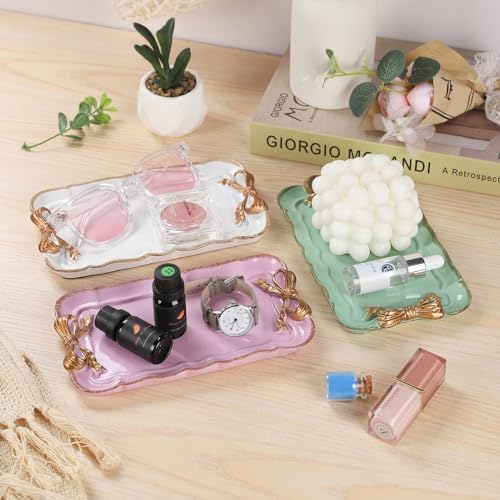 IBWell Resin White Jewelry Tray for Home Decor