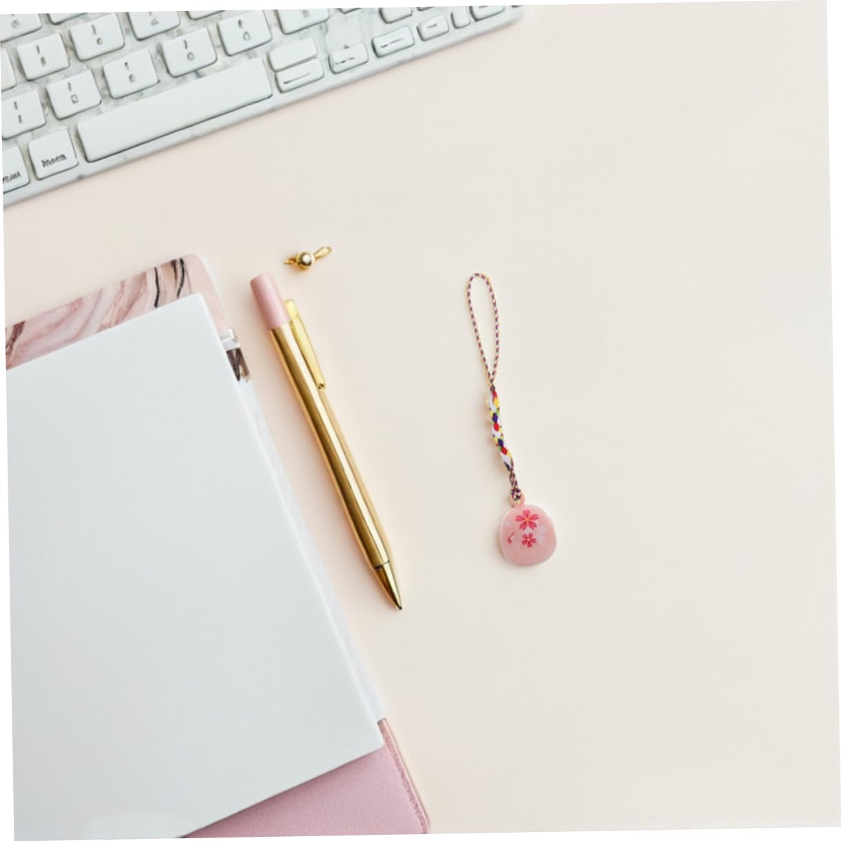 Cherry Blossom Decorative Hanging Bell Pendant for Phones Cars Homes