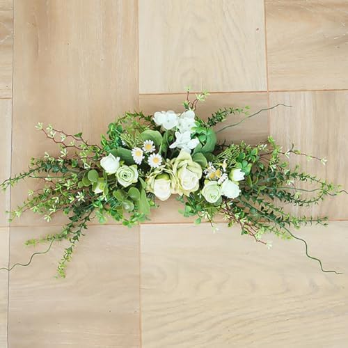 Lovmeety Artificial Flower Swag for Door Wall Decor