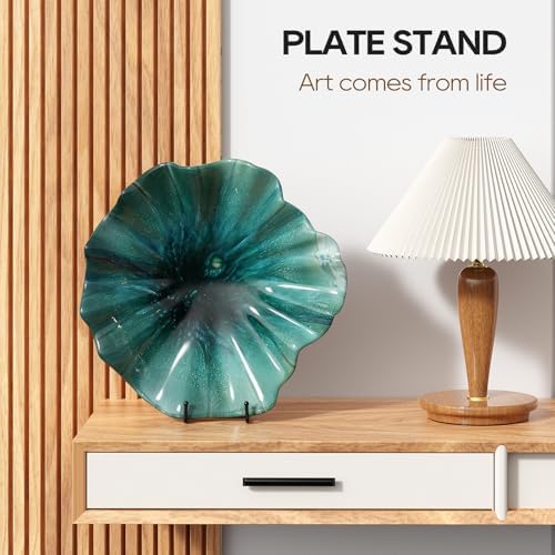 HONGYUTAI 3 Pack 12 Inch Plate Stands Display Holders Black