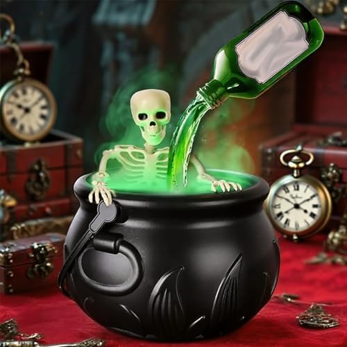HERLYMO Halloween Decorative Bowls with Floating Bottles and Diffuser