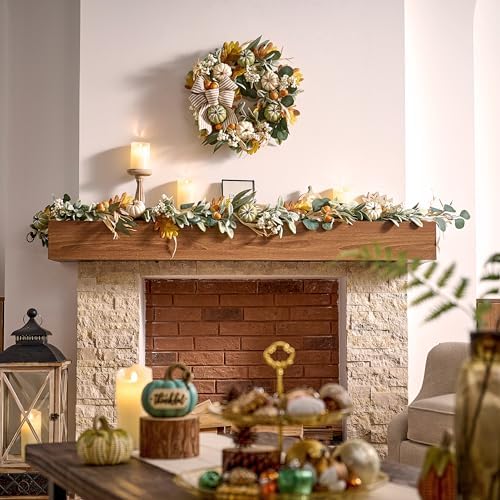 Valery Madelyn 20 Fall Wreath with Lights