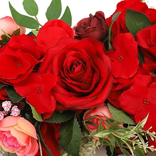 BFYDOAA Artificial Wedding Arch Flowers Swag