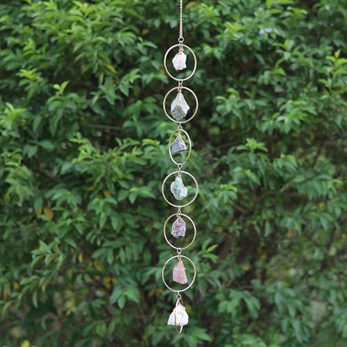 7 Chakra Healing Crystals Wall Hanging Decor