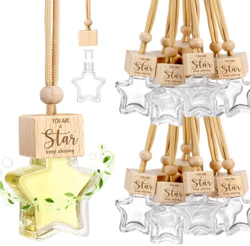 24 Pcs Star Shaped Glass Air Freshener Diffuser for Teacher Appreciation