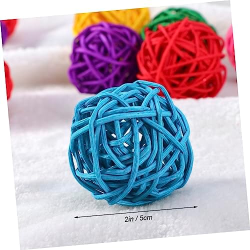 20pcs Wicker Rattan Decorative Balls for Home Party Wedding and Christmas