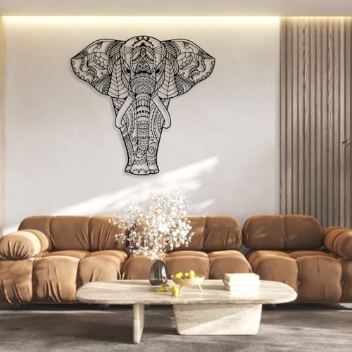 Cadeali Elephant Metal Wall Art Sculpture