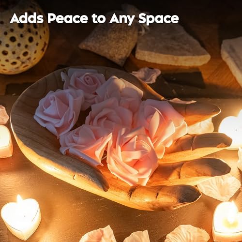 Curawood Buddha Hand Crystal Display Bowl