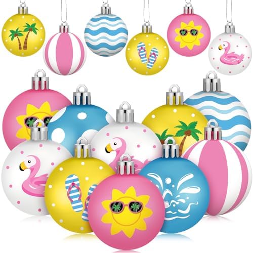HyDren 40 Pcs Tropical Hanging Tree Decorations