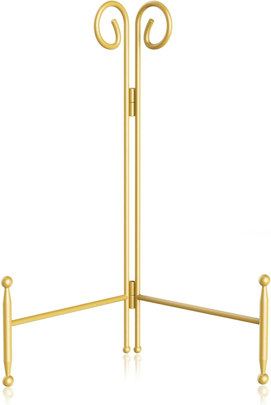SVENJBB 12 Inch Gold Iron Easel Stand Display