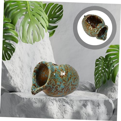 Vintage Ceramic Waterfall Jar for Aquarium and Garden Decor