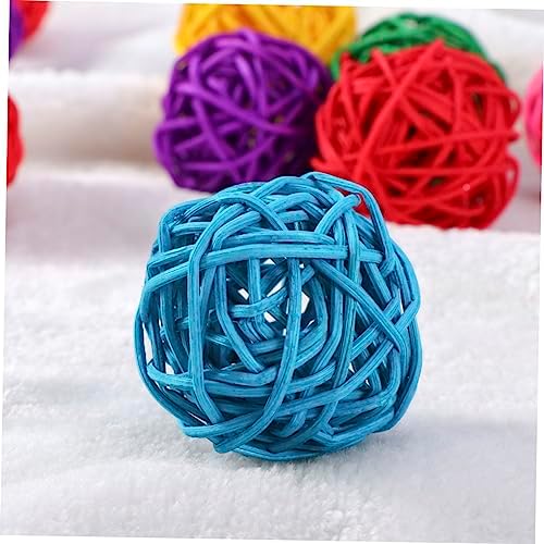 20pcs Wicker Rattan Decorative Balls for Home Party Wedding and Christmas