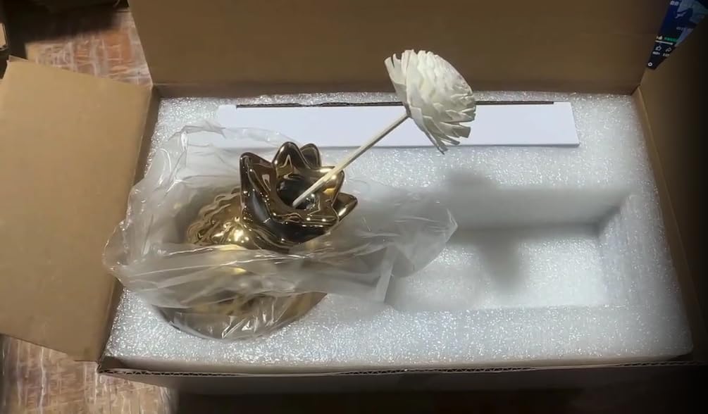 Gold Pineapple Key Holder Bowl with Aroma Diffuser 1