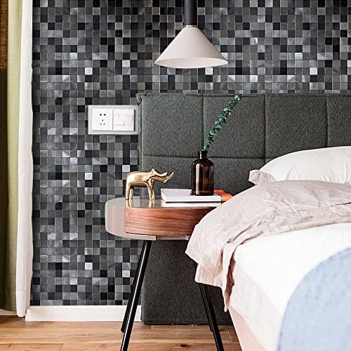XUANINY 10-Piece Self-Adhesive Metal Backsplash