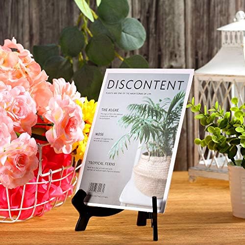 6 Pack 7 Inch Acrylic Easel Stand for Display