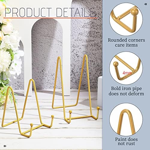 Mixweer 12 Pcs Picture Easel Stand Display Frame Holder