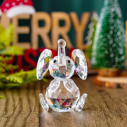 HD Crystal Cute Elephant Figurine Collection