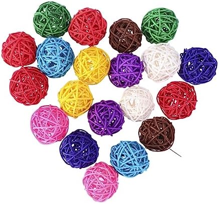 Alipis 20pcs Rattan Decorative Balls for Home Party Wedding Christmas