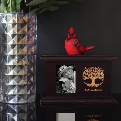Contid Personalized Wooden Urn with Photo Frame
