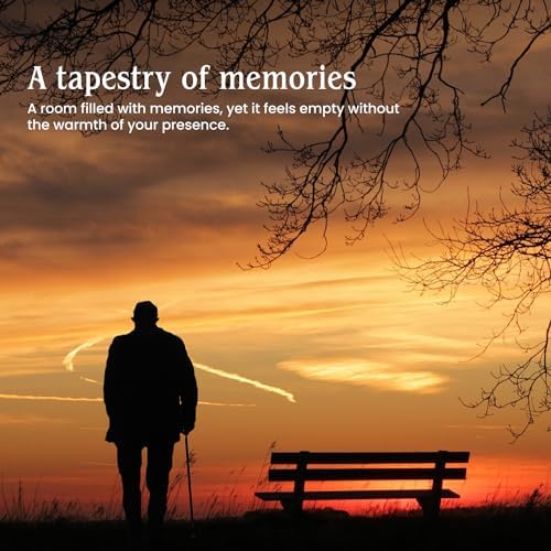 Sunset Cremation Urn for Adult Male - 200 Lbs Brown Decorative Urn