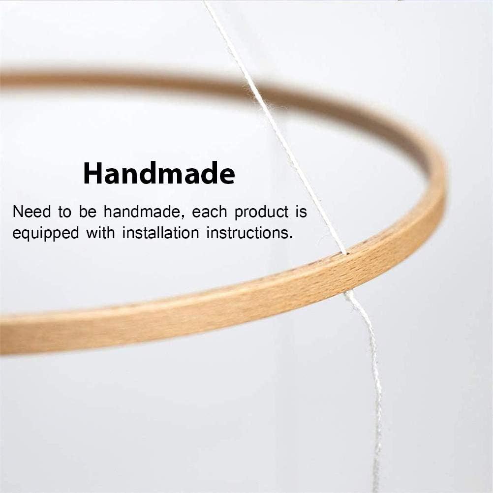 DIY Wooden Wind Chime Bed Mobile Set with Beads