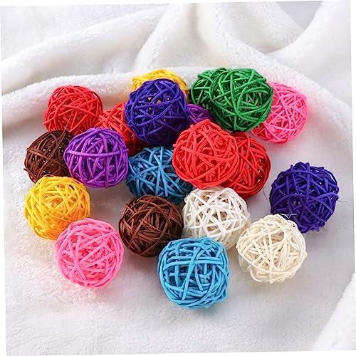 10pcs Assorted Rattan Balls for Decor and Crafts