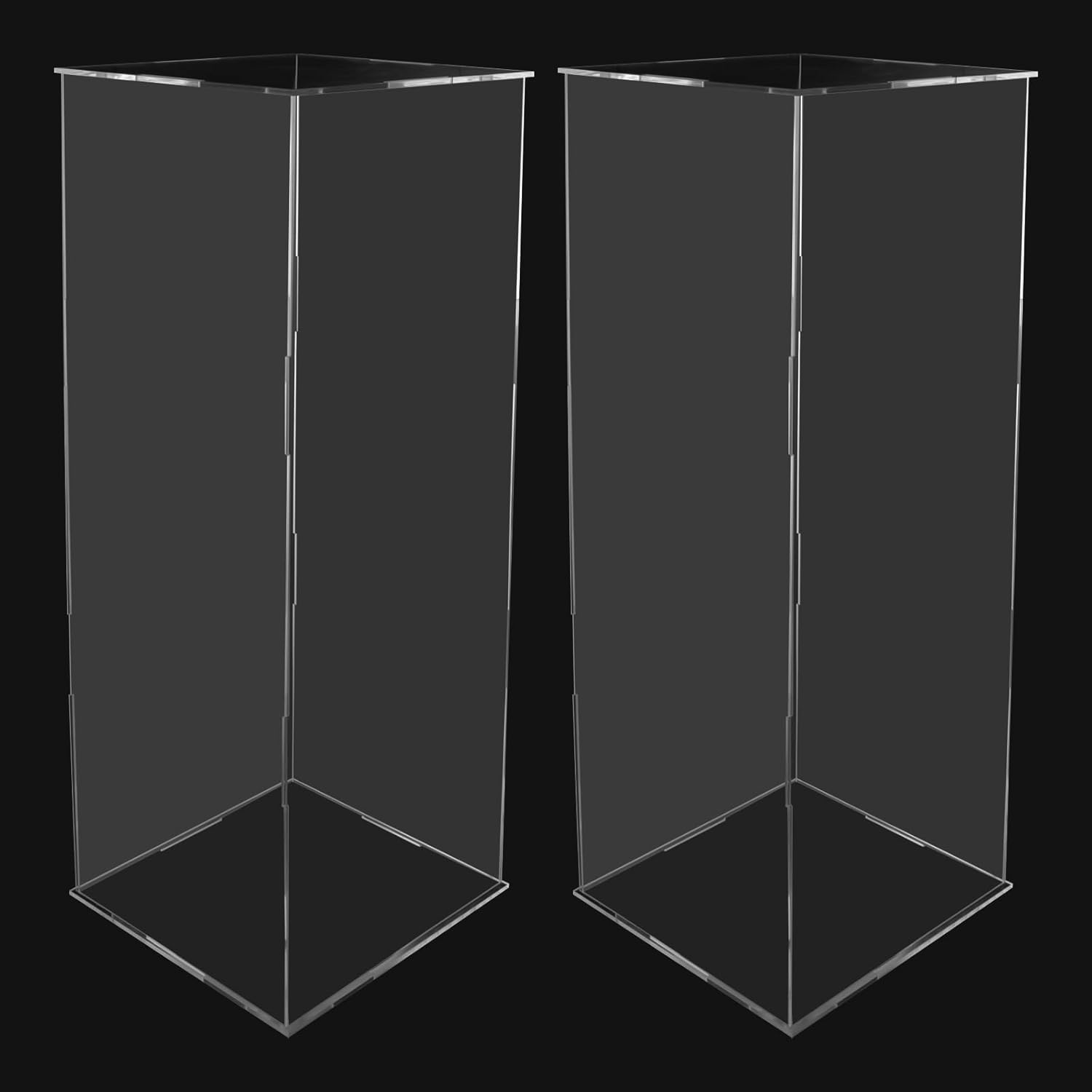 KELIBI 2PCS 31 Tall Acrylic Flower Stand Display