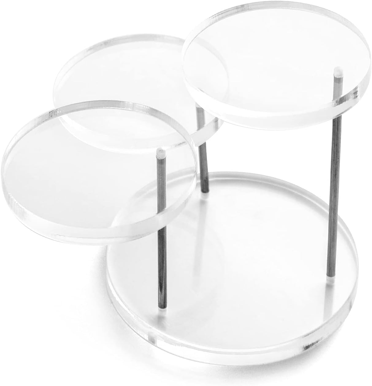 QWORK 3 Tier Jewelry Display Riser Stands 2 Pack