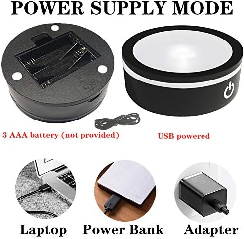 EUSTUMA LED Light Base Non-Slip Display Stand in Multiple Colors