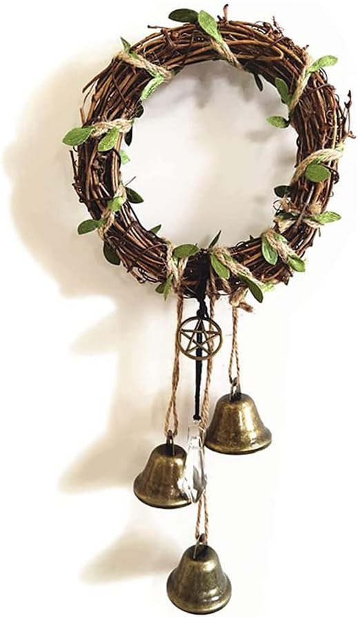 Witch Bells Door Knob Decor Protection Pentagram Charm