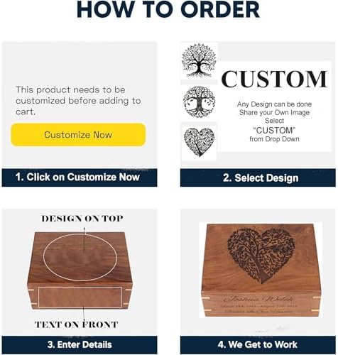Custom Heart Urn for Human Ashes - 170 lbs Capacity