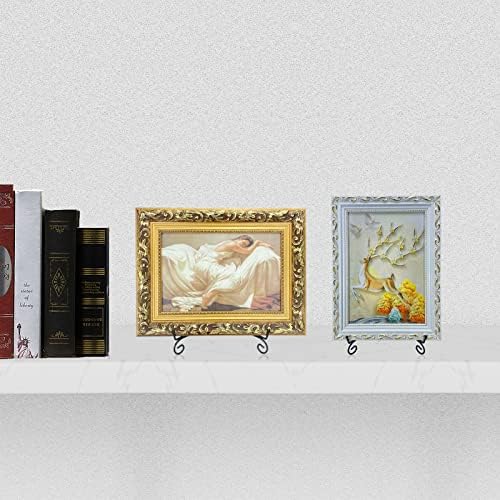 SVENJBB 12 Inch Black Metal Plate Stand for Display