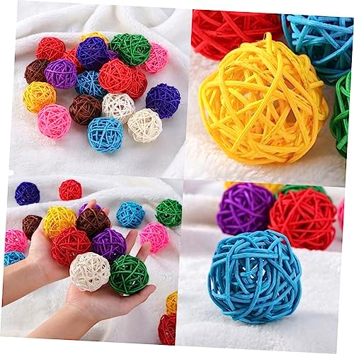 10pcs Assorted Rattan Decorative Balls for Home Decor and Party Use