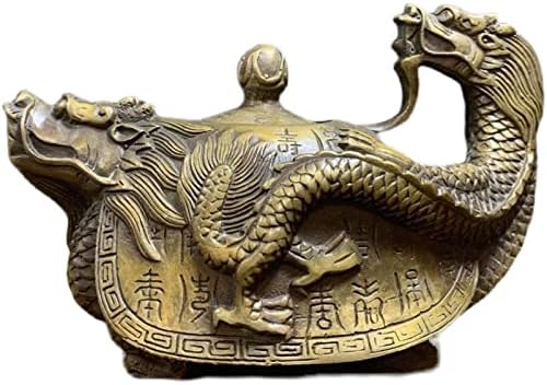 Handcrafted Brass Sculpture Statue and Copper Teapot Ornament