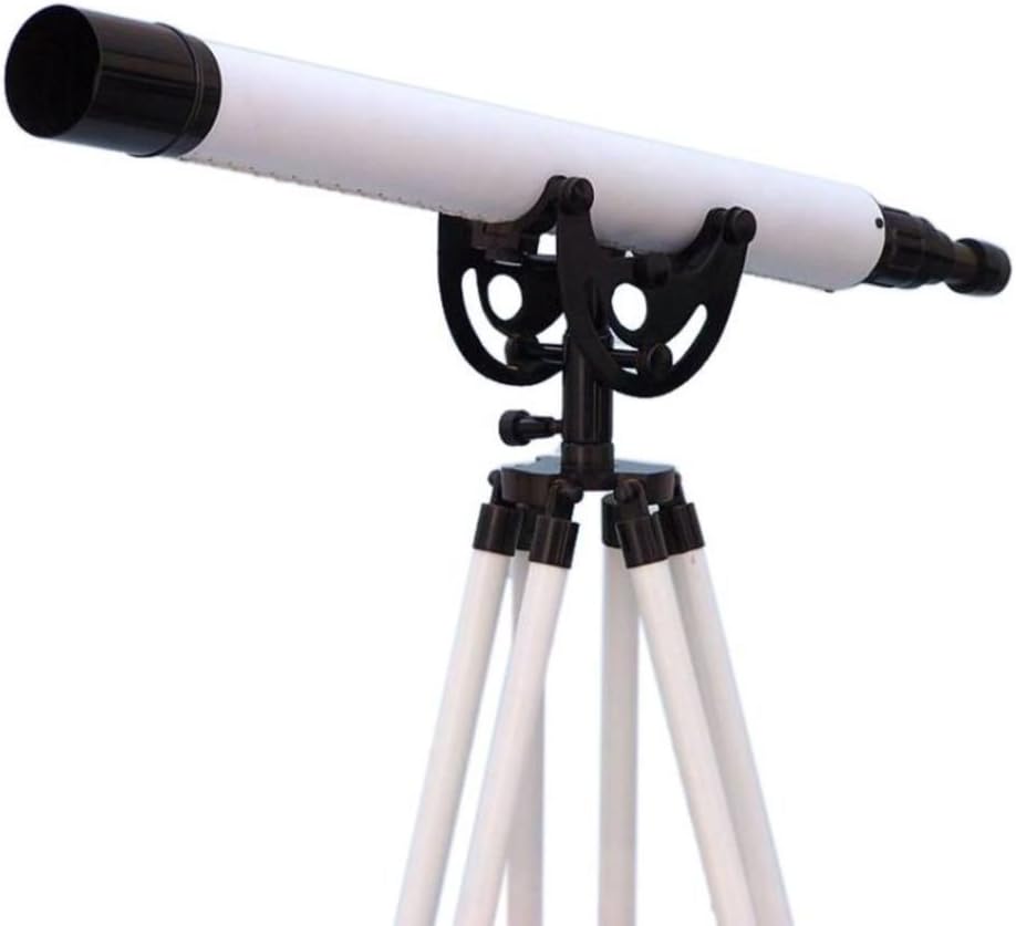 Hampton Nautical Anchormaster 50 Decorative Telescope Floor Standing Brushed Nickel