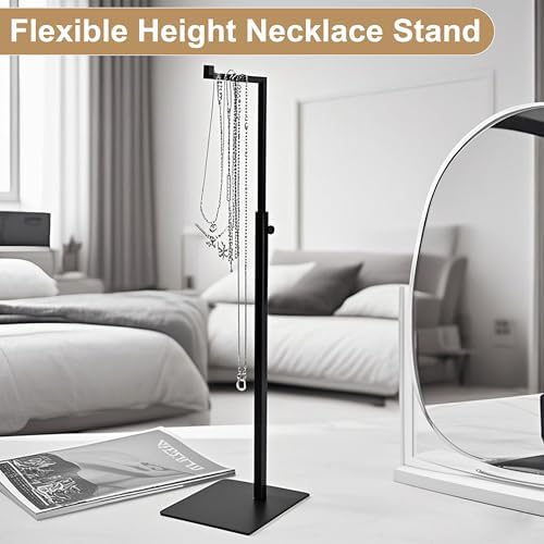 Adjustable Height Metal Jewelry Display Stand 2 Pack