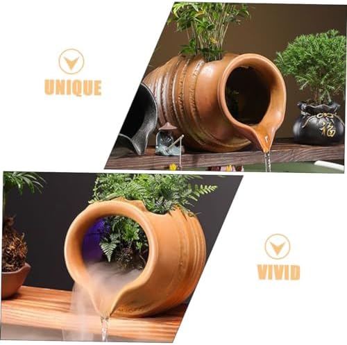 Ceramic Water Fountain Jar for Indoor and Outdoor Decor 1