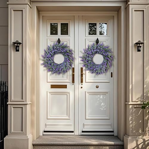 26 Inch Large Eucalyptus Lavender Wreath for Front Door