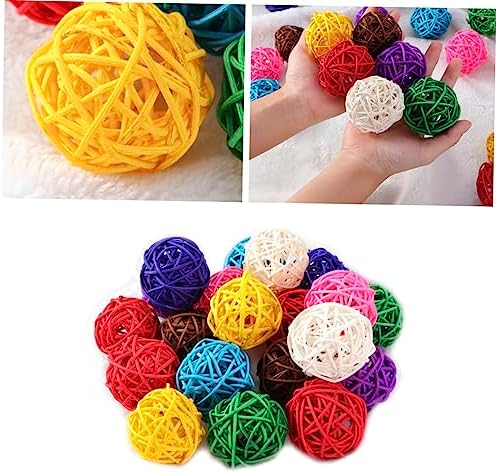 Cabilock 10pcs Assorted Rattan Decorative Balls