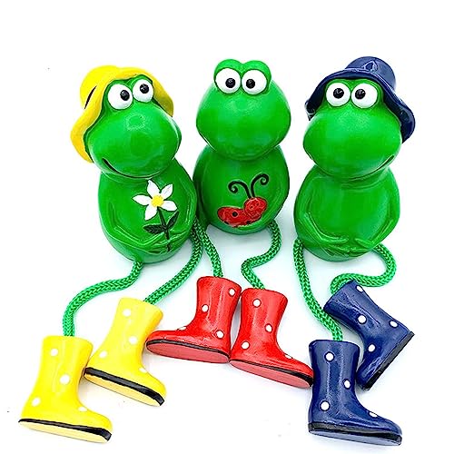 Cute Fun Frog Plant Decoration 3-Piece Set