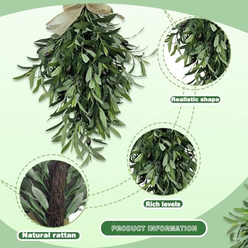 Olive Wreath 24 Inch Artificial Flower Swag