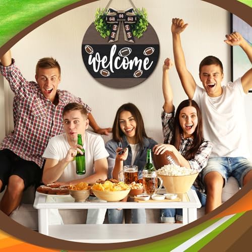 Hello Fall Football Welcome Sign for Front Door
