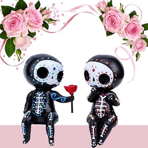 Sugar Skull Couple Figurine Halloween Decor