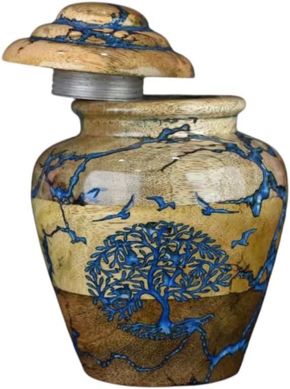 Merit Wooden Cremation Urn for Pets - Small 20 lbs