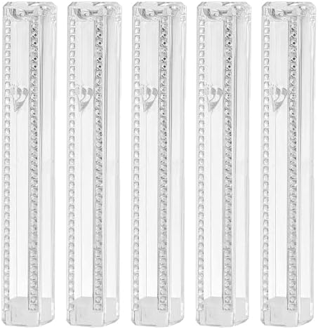 ART Mezuzah Case Holder with Stones Silver for 12cm Scroll